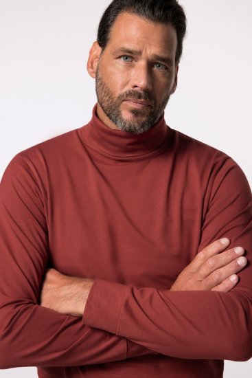JP1880 Turtleneck Sweatshirt Red - φούτερ/Φούτερ με κουκούλα - φούτερ/Φούτερ με κουκούλα ανδρικά μεγάλα μεγέθη 