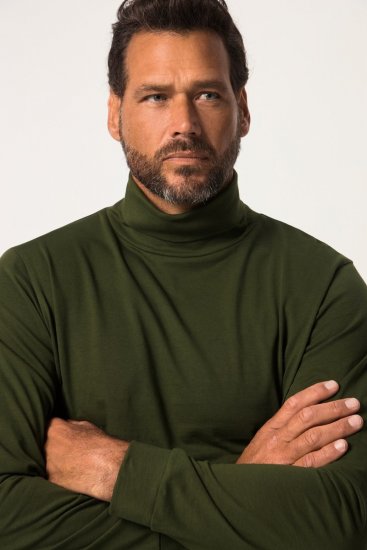 JP1880 Turtleneck Sweatshirt Green - φούτερ/Φούτερ με κουκούλα - φούτερ/Φούτερ με κουκούλα ανδρικά μεγάλα μεγέθη 