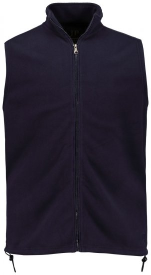JP1880 723305 Γιλέκο fleece με όρθιο γιακά Σκούρο μπλε - Μπουφάν - Aνδρικά μπουφαν μεγάλα μεγέθη