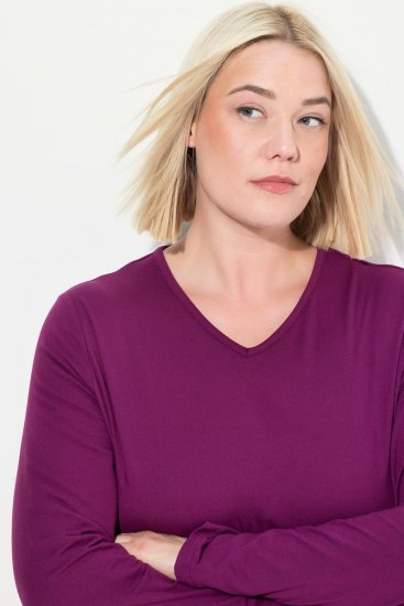 Ulla Popken 751623 Γρήγορα στεγνωτική μπλούζα σκι Ροζ - Ρούχα Σκι - 