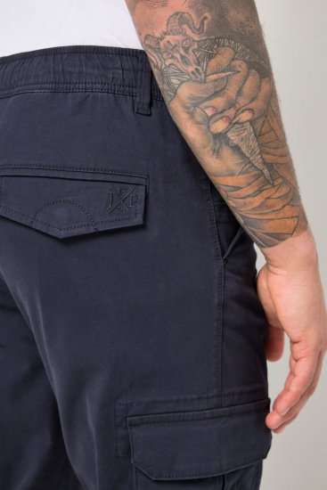 JP1880 Stretchy FLEXNAMIC Cargo Pants Navy - Παντελόνια cargo - Aνδρικά Cargo παντελόνια μεγάλα μεγέθη