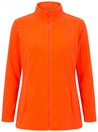 Ulla Popken 796970 Ελαφρύ μπουφάν fleece Πορτοκαλοκόκκινο - Ρούχα φλις - 