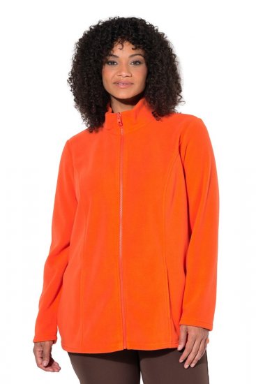 Ulla Popken 796970 Ελαφρύ μπουφάν fleece Πορτοκαλοκόκκινο - Ρούχα φλις - 