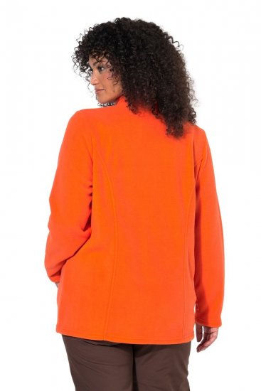 Ulla Popken 796970 Ελαφρύ μπουφάν fleece Πορτοκαλοκόκκινο - Ρούχα φλις - 