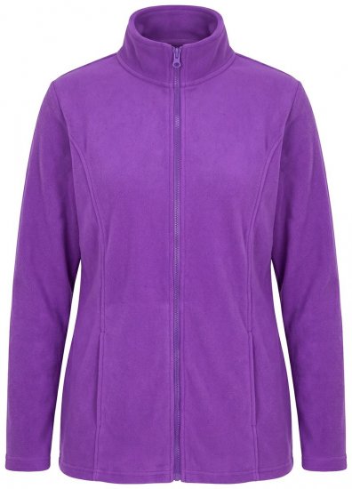 Ulla Popken 796970 Ελαφρύ μπουφάν fleece Σκούρο μωβ - Ρούχα φλις - 