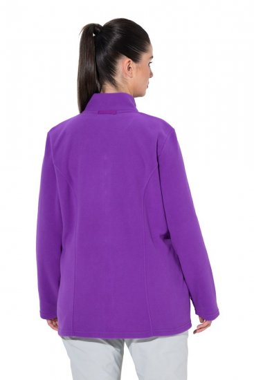 Ulla Popken 796970 Ελαφρύ μπουφάν fleece Σκούρο μωβ - Ρούχα φλις - 