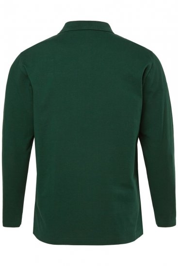 JP1880 Polo Shirt Long Sleeve Pique Dark Green - Πόλο μπλουζάκια - Aνδρικά μπλουζακια πολο μεγάλα μεγέθη