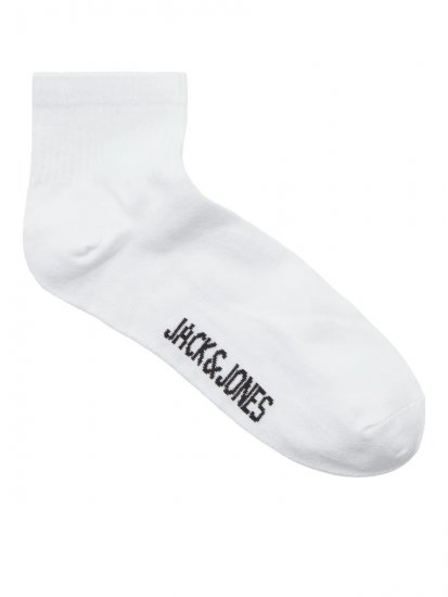 Jack & Jones Leon Κάλτσες τένις Λευκό 3-pack - Εσώρουχα/Μαγιό - Aνδρικά Εσώρουχα μεγάλα μεγέθη