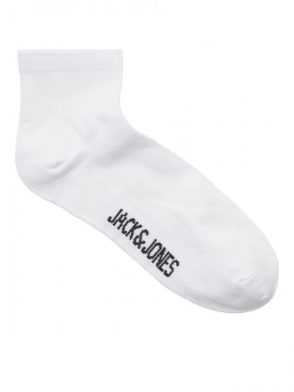 Jack & Jones Leon Κάλτσες τένις Λευκό 3-pack - Εσώρουχα/Μαγιό - Aνδρικά Εσώρουχα μεγάλα μεγέθη