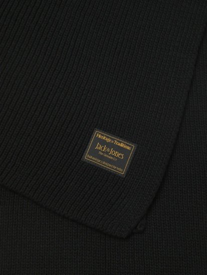 Jack & Jones Attitude Κασκόλ Μαύρο - Κασκόλ - 