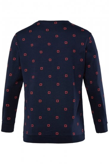 JP1880 Two-piece Pyjamas Long Sleeve and Long Trousers Navy - Εσώρουχα/Μαγιό - Aνδρικά Εσώρουχα μεγάλα μεγέθη