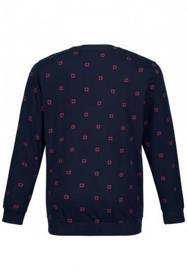 JP1880 Two-piece Pyjamas Long Sleeve and Long Trousers Navy - Εσώρουχα/Μαγιό - Aνδρικά Εσώρουχα μεγάλα μεγέθη