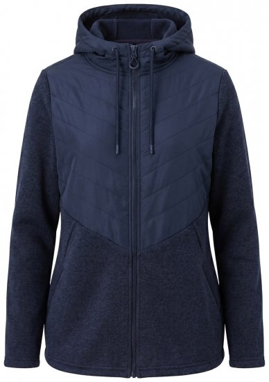 Ulla Popken 800400 Μπουφάν με φόδρα fleece Σκούρο μπλε - Ρούχα φλις - 