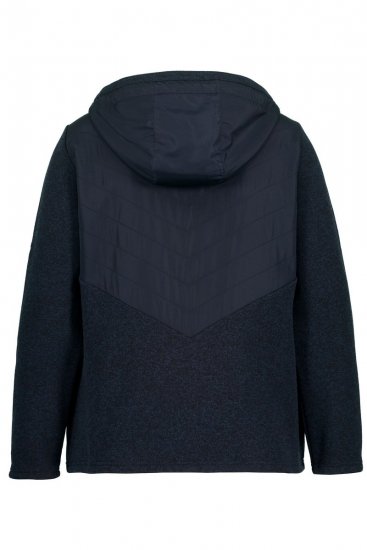 Ulla Popken 800400 Μπουφάν με φόδρα fleece Σκούρο μπλε - Ρούχα φλις - 