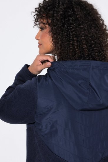 Ulla Popken 800400 Μπουφάν με φόδρα fleece Σκούρο μπλε - Ρούχα φλις - 