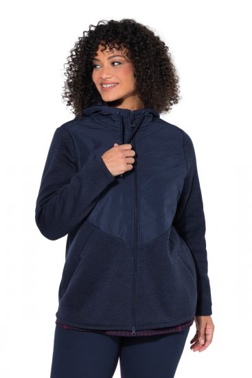 Ulla Popken 800400 Μπουφάν με φόδρα fleece Σκούρο μπλε - Ρούχα φλις - 