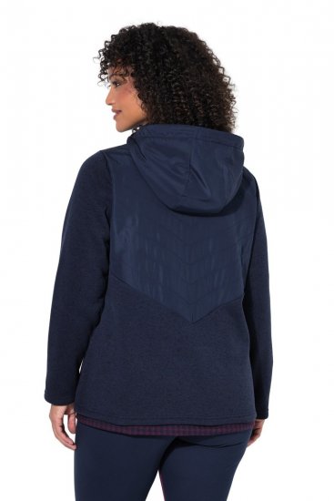 Ulla Popken 800400 Μπουφάν με φόδρα fleece Σκούρο μπλε - Ρούχα φλις - 
