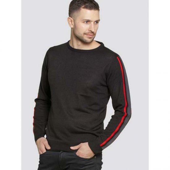 D555 Orlando Sweater Black - φούτερ/Φούτερ με κουκούλα - φούτερ/Φούτερ με κουκούλα ανδρικά μεγάλα μεγέθη 
