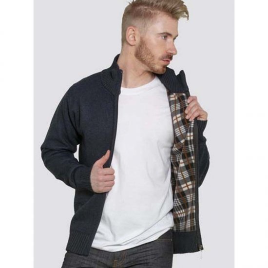 D555 Braxton Sweater Navy - φούτερ/Φούτερ με κουκούλα - φούτερ/Φούτερ με κουκούλα ανδρικά μεγάλα μεγέθη 