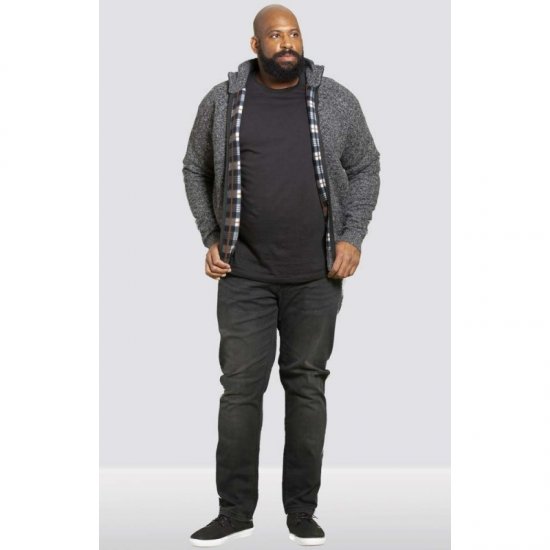 D555 Braxton Sweater Charcoal - φούτερ/Φούτερ με κουκούλα - φούτερ/Φούτερ με κουκούλα ανδρικά μεγάλα μεγέθη 