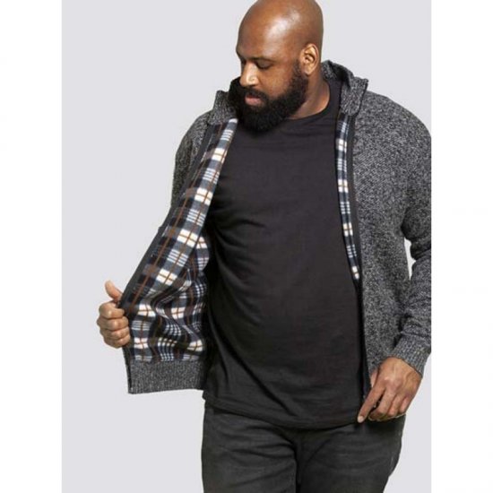 D555 Braxton Sweater Charcoal - φούτερ/Φούτερ με κουκούλα - φούτερ/Φούτερ με κουκούλα ανδρικά μεγάλα μεγέθη 