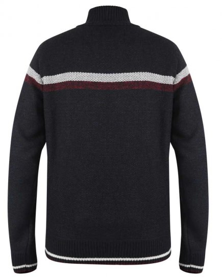 D555 Dennington Navy Jumper With Bonded Fleece Lining And Pocket - φούτερ/Φούτερ με κουκούλα - φούτερ/Φούτερ με κουκούλα ανδρικά μεγάλα μεγέθη 