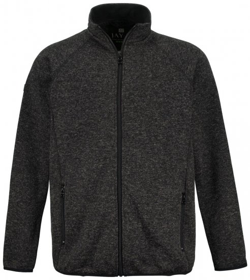 Jay-Pi 802394 Πλεκτό μπουφάν fleece Μαύρο TALL - TALL Μπουφάν - Μπουφάν TALL για Ψηλούς Άνδρες