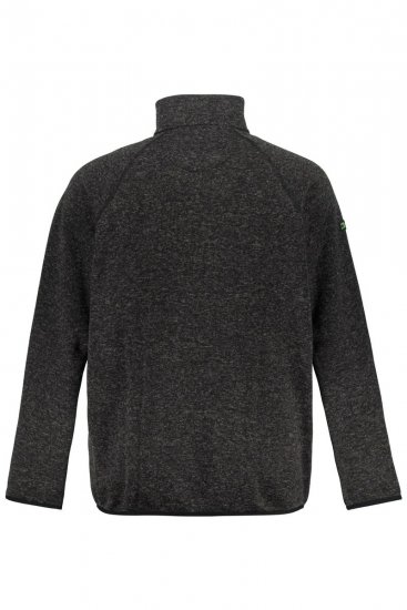 Jay-Pi 802394 Πλεκτό μπουφάν fleece Μαύρο - Μπουφάν - Aνδρικά μπουφαν μεγάλα μεγέθη