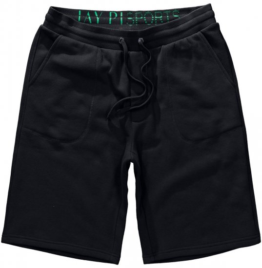 Jay-Pi 804151 Βερμούδα φόρμας Μαύρο - Αθλητικές φόρμες/σορτσάκια - Αθλητικές Φόρμες ανδρικεσ μεγάλα μεγέθη
