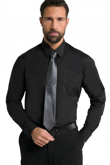 JP1880 Shirt Business Kent Collar Long Sleeve Black TALL - ΑΝΔΡΙΚΑ ΡΟΥΧΑ MT-6XLT - Μεγέθη TALL
