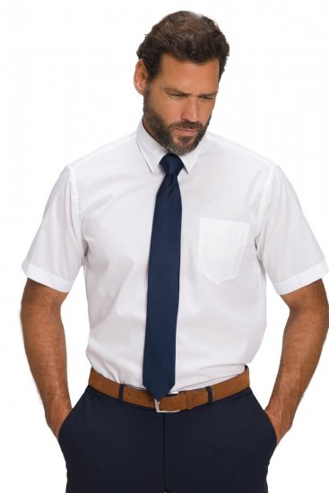 JP1880 804891 Κοντομάνικο πουκάμισο Λευκό TALL - TALL Πουκάμισα - Πουκάμισα TALL για Ψηλούς Άνδρες