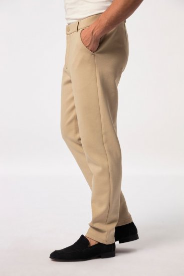 JP1880 New York Flexnamic Παντελόνι chino από ζέρσεϊ Μπεζ - Κουστούμια - κοστουμια ανδρικά μεγάλα μεγέθη