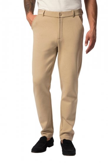 JP1880 New York Flexnamic Παντελόνι chino από ζέρσεϊ Μπεζ - Κουστούμια - κοστουμια ανδρικά μεγάλα μεγέθη