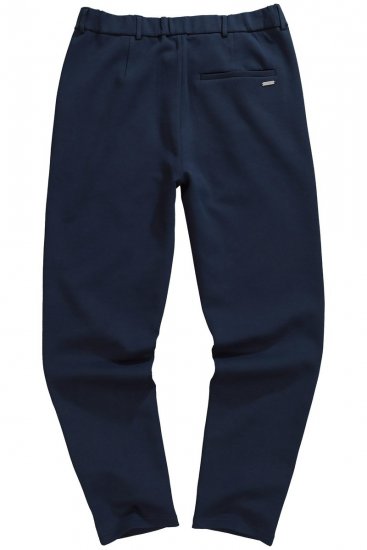 JP1880 New York Flexnamic Παντελόνι chino από ζέρσεϊ Σκούρο μπλε - Κουστούμια - κοστουμια ανδρικά μεγάλα μεγέθη