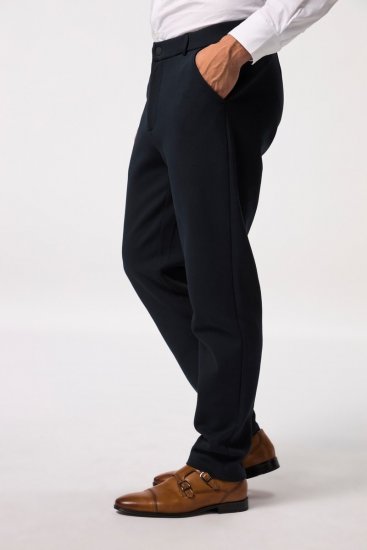 JP1880 New York Flexnamic Παντελόνι chino από ζέρσεϊ Σκούρο μπλε - Κουστούμια - κοστουμια ανδρικά μεγάλα μεγέθη