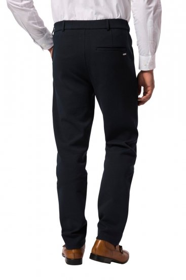 JP1880 New York Flexnamic Παντελόνι chino από ζέρσεϊ Σκούρο μπλε - Κουστούμια - κοστουμια ανδρικά μεγάλα μεγέθη