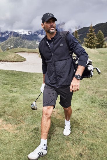 JP1880 Jay-Pi QuickDry Long Sleeve Golf Polo Shirt Black - Αθλητικά ρούχα & Outdoor - Aθλητικα ρούχα μεγάλα μεγέθη ανδρικά