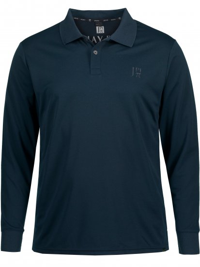JP1880 Jay-Pi QuickDry Long Sleeve Golf Polo Shirt Navy Blue - Αθλητικά ρούχα & Outdoor - Aθλητικα ρούχα μεγάλα μεγέθη ανδρικά