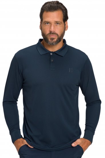 JP1880 Jay-Pi QuickDry Long Sleeve Golf Polo Shirt Navy Blue - Αθλητικά ρούχα & Outdoor - Aθλητικα ρούχα μεγάλα μεγέθη ανδρικά