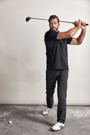 JP1880 Jay-Pi Golf Polo Shirt Black - Αθλητικά ρούχα & Outdoor - Aθλητικα ρούχα μεγάλα μεγέθη ανδρικά