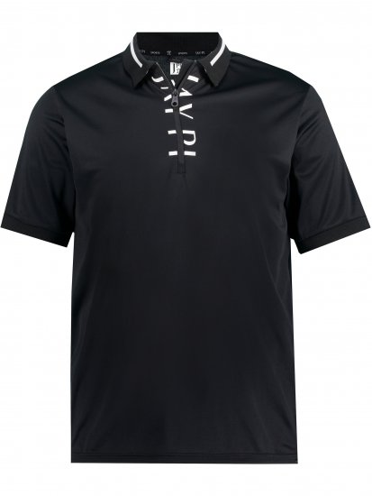 JP1880 Jay-Pi Golf Polo Shirt Black - Αθλητικά ρούχα & Outdoor - Aθλητικα ρούχα μεγάλα μεγέθη ανδρικά