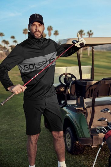 JP1880 Jay-Pi Flexnamic Golf Shorts Black - Αθλητικά ρούχα & Outdoor - Aθλητικα ρούχα μεγάλα μεγέθη ανδρικά
