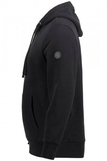 JAY-PI Hoodie with Soft Brushed Interior Black - φούτερ/Φούτερ με κουκούλα - φούτερ/Φούτερ με κουκούλα ανδρικά μεγάλα μεγέθη 