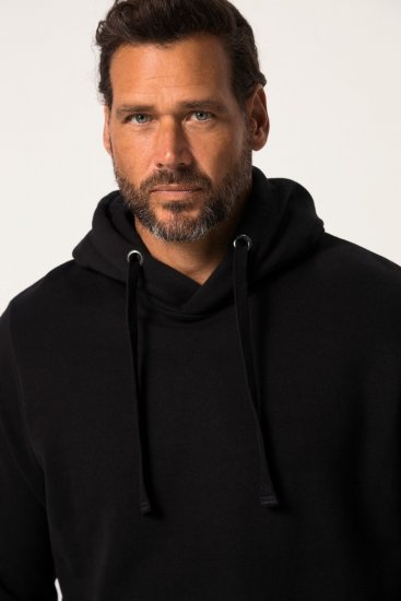 JAY-PI Hoodie with Soft Brushed Interior Black - φούτερ/Φούτερ με κουκούλα - φούτερ/Φούτερ με κουκούλα ανδρικά μεγάλα μεγέθη 