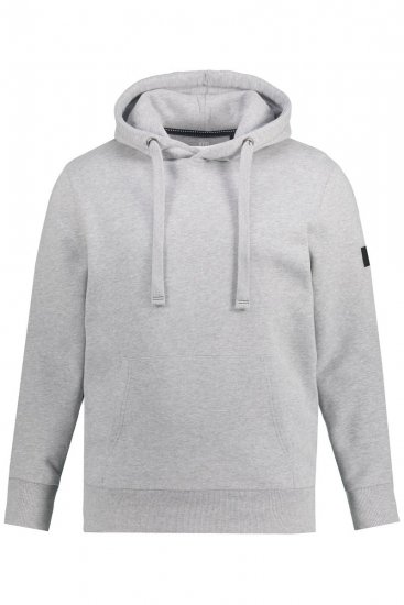 JAY-PI Hoodie with Soft Brushed Interior Grey - φούτερ/Φούτερ με κουκούλα - φούτερ/Φούτερ με κουκούλα ανδρικά μεγάλα μεγέθη 