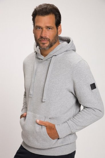 JAY-PI Hoodie with Soft Brushed Interior Grey - φούτερ/Φούτερ με κουκούλα - φούτερ/Φούτερ με κουκούλα ανδρικά μεγάλα μεγέθη 