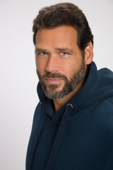 JAY-PI Hoodie with Soft Brushed Interior Navy - φούτερ/Φούτερ με κουκούλα - φούτερ/Φούτερ με κουκούλα ανδρικά μεγάλα μεγέθη 