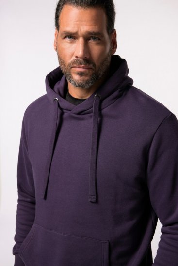 JAY-PI Hoodie with Soft Brushed Interior Purple - φούτερ/Φούτερ με κουκούλα - φούτερ/Φούτερ με κουκούλα ανδρικά μεγάλα μεγέθη 