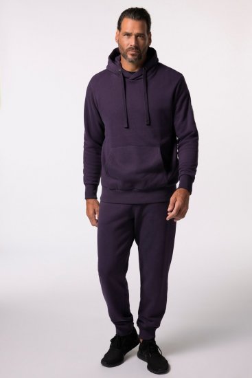 JAY-PI Hoodie with Soft Brushed Interior Purple - φούτερ/Φούτερ με κουκούλα - φούτερ/Φούτερ με κουκούλα ανδρικά μεγάλα μεγέθη 