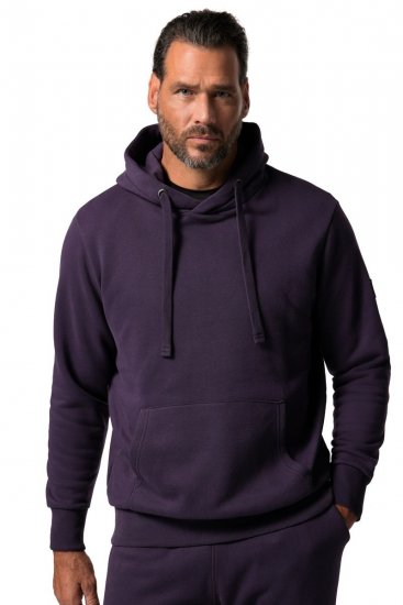 JAY-PI Hoodie with Soft Brushed Interior Purple - φούτερ/Φούτερ με κουκούλα - φούτερ/Φούτερ με κουκούλα ανδρικά μεγάλα μεγέθη 